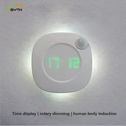 Время Индукционная лампа для человеческого тела умная Ночная подсветка прикроватная светодиодная заряжающаяся настольная лампа для