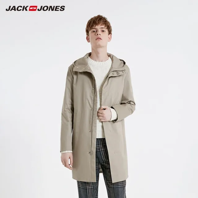 JackJones Men's Mid-length Trench Coat 