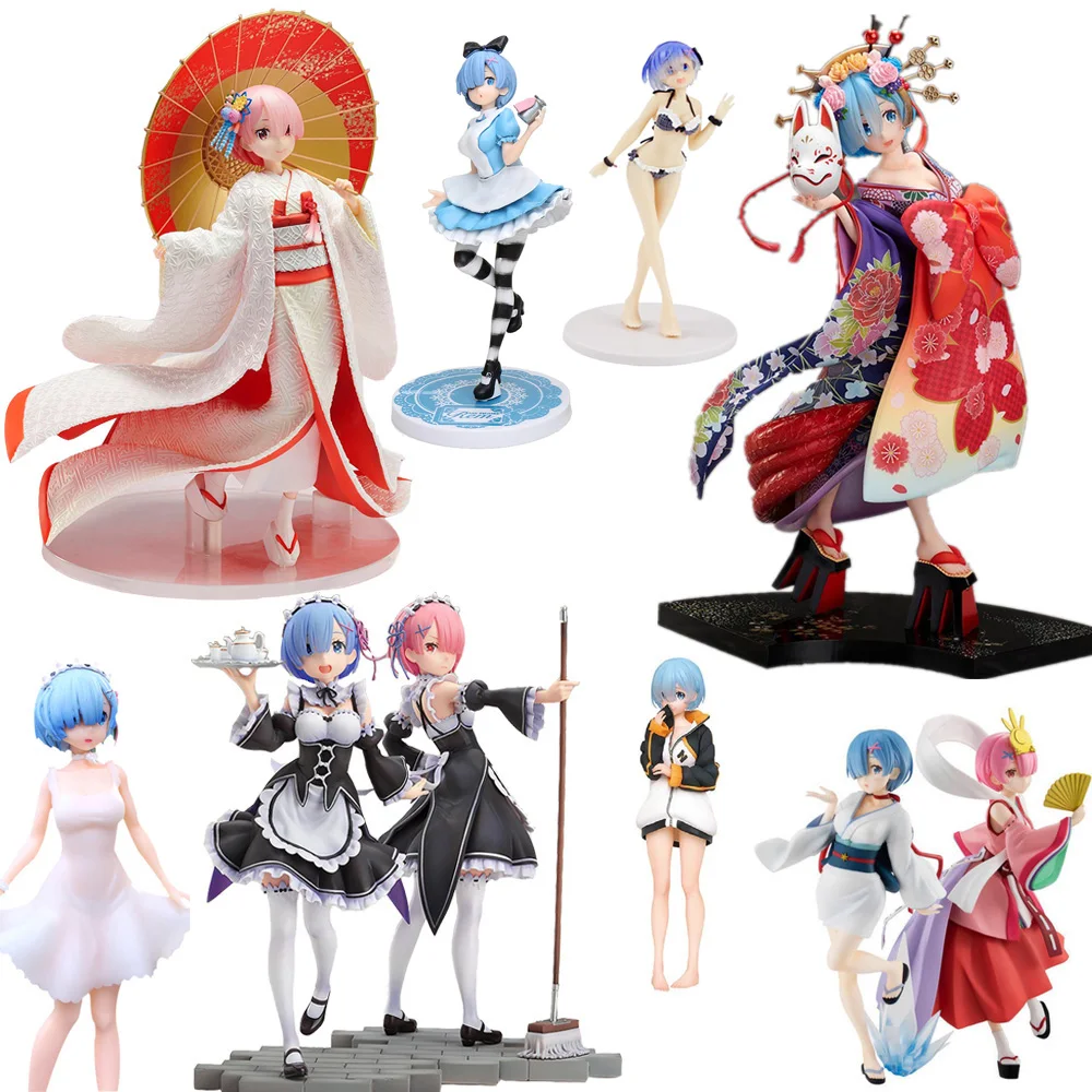 Аниме-фигурка Re:ZERO начинающая жизнь в другом мире Рем и Рам Oirandouchuu сексуальная