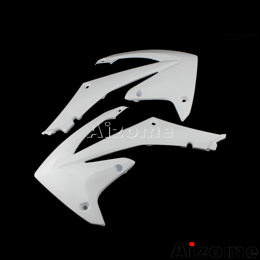 Белый грязный велосипед радиатор совки кожухи для Honda CRF250R 2010-2013 CRF450R 2009-2012 Мотокросс кожухи радиатора