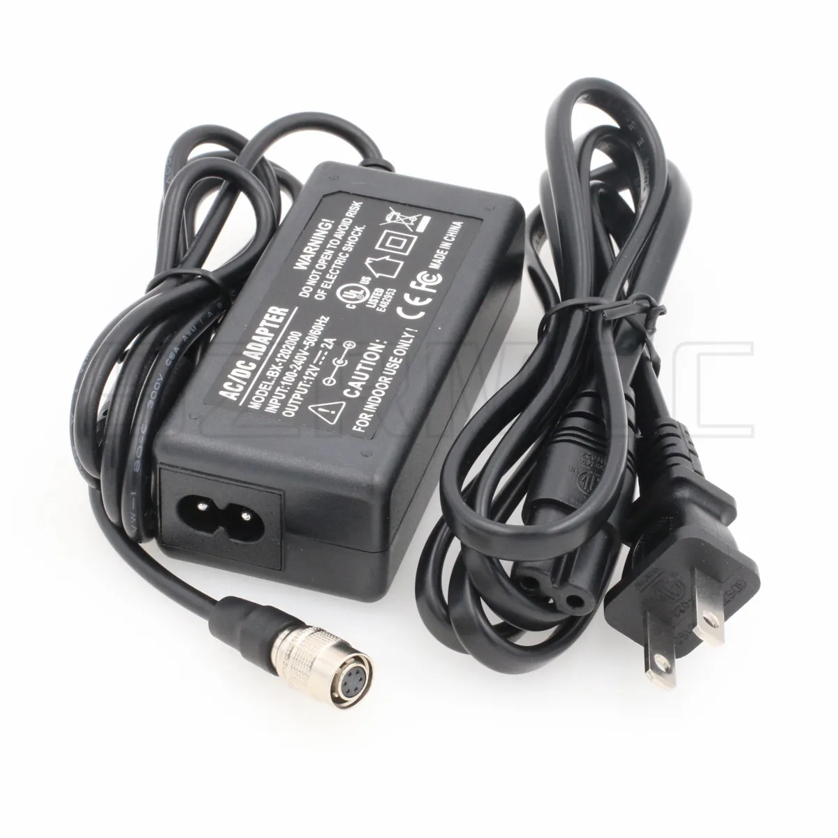 

12V 2A Hirose 6 Pin Female AC DC Power Supply Adapter for Basler Ace Runner Racer GigE Industrial Camera