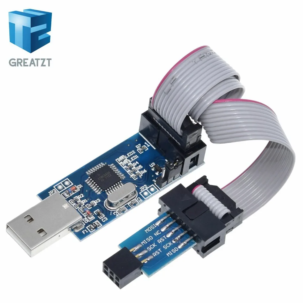 1 Set 1LOT New USBASP USBISP AVR Programmer USB ISP USB ASP ATMEGA8 ATMEGA128 Support Win7 64K - Цвет: 1 Set