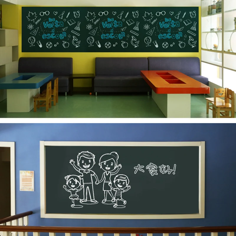 Доска из ПВХ Наклейка на стену Съемная самоклеящаяся доска с мелом JLRJ88|Мел| |