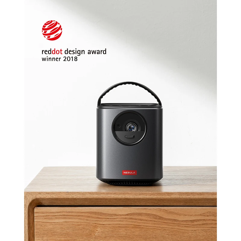 Портативный видеопроектор Nebula от Anker Mars II Pro, 500 ANSI люмен, черный, Изображение 720p, от 30 до 150 дюймов ► Фото 3/6