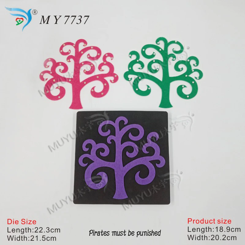 Fortune tree MY7737 Muyu режущий штамп-новая деревянная форма режущий штамп для скрапбукинга Thickness-15.8mm