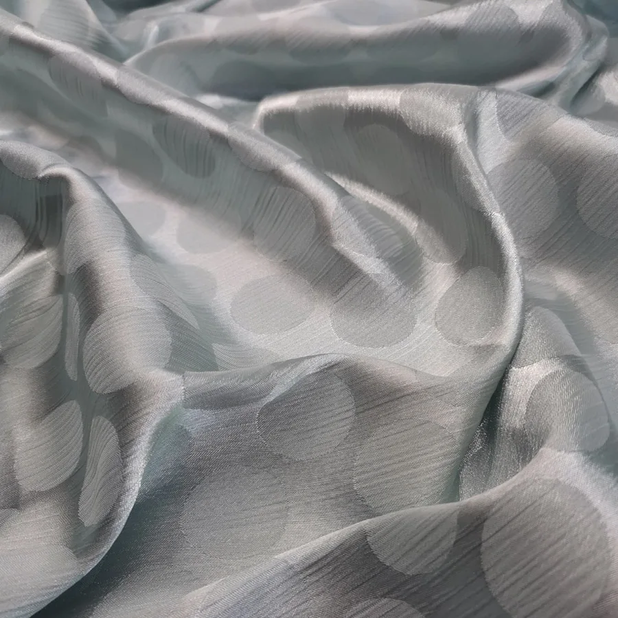 Глянцевая жаккардовая атласная ткань в крупный горошек креп-сатин шифон женское платье рубашка ткань