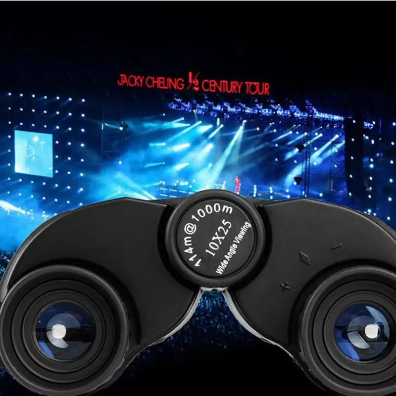 10X25 Универсальный оптический Бинокль Мини Портативный телескоп высокой четкости телескоп зеленый охотничий водонепроницаемый микро-светильник Fil W4R0