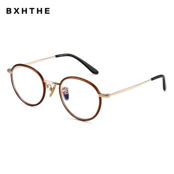

Korea New Alloy Round Glasses Men Classic Ultralight Eye Glasses For Women Prescription Myopia Optical Eyeglasses Frame Eyewear