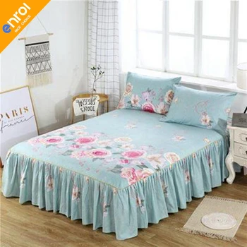 

3pcs Chinese Style Bedding Set Twin Size Printed Bed Sheet With Pillowcase Duvet Cover Set with 2 pillowcase Multicolors