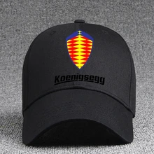 Повседневная хлопковая бейсболка с логотипом Koenigsegg и можно правильно отрегулировать размер(унисекс