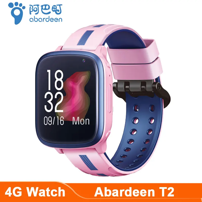 Abardeen T2 IP67 смарт часы детские gps Двойная камера умные 4G sim карты подключение