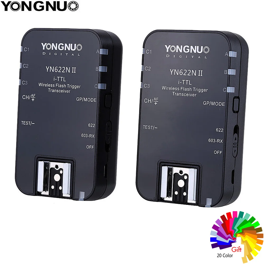 Беспроводной приемник-триггер YONGNUO YN622N II 2 4G i-TTL для Nikon D750 D610 D850 D810 Z7 Z6 D700 D5 |