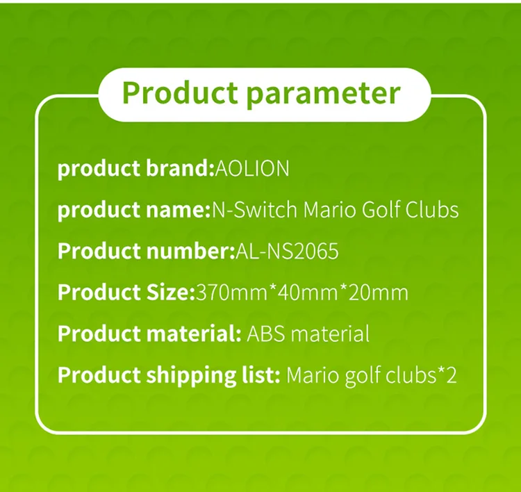 Golf Grips Clubs 2 Pieces Set Compatible With Mario Golf Super Rush For Nintendo Switch Joy Pad Grips
