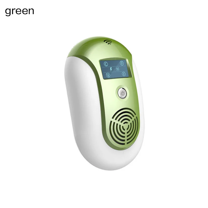 EU plug-green Ультразвуковое устройство для отпугивания тараканов, мышей, насекомых, крыс, пауков, москитов, для борьбы с вредителями - Цвет: EU plug-green