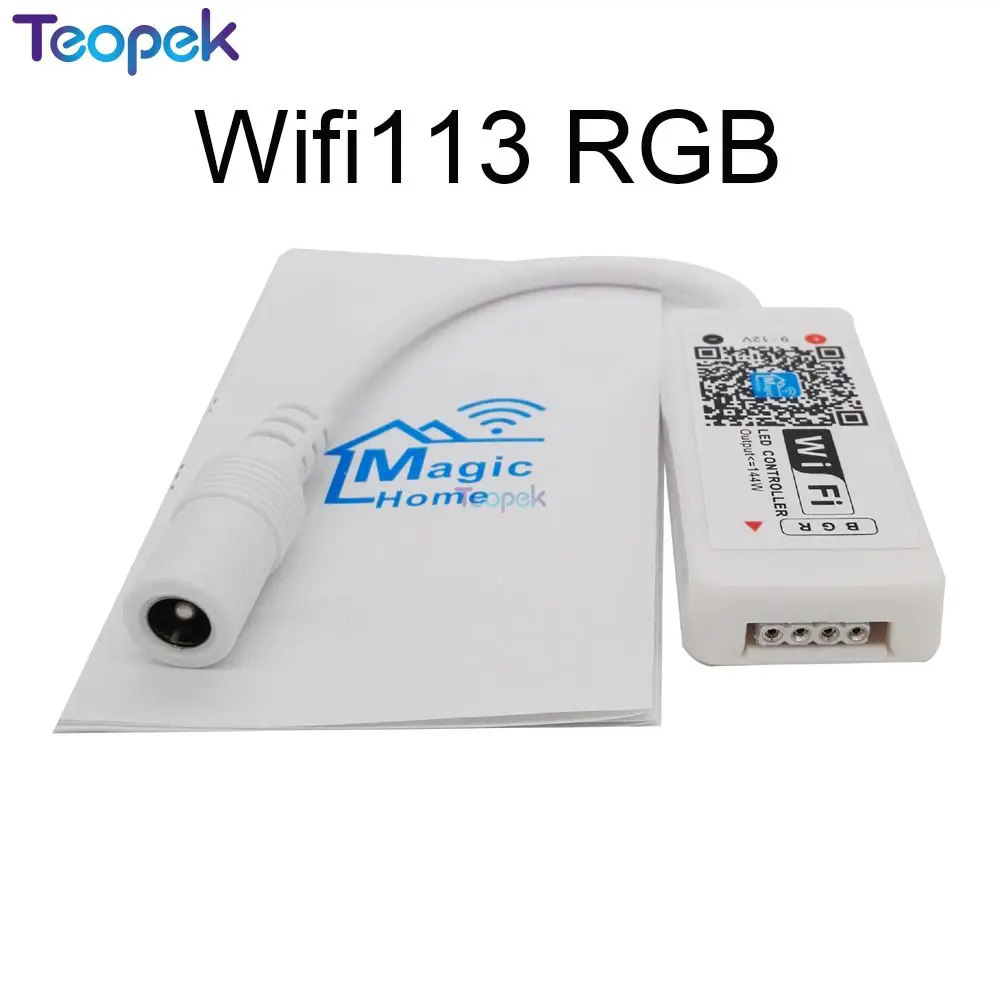 WiFi RGB Magic Home Bluetooth беспроводной Wi-Fi контроллер DC5V 12V 24V RGB/RGBW IR RF для WS2811 WS2812B Одноцветный RGB RGBW светодиодные полосы - Цвет: WiFi RGB