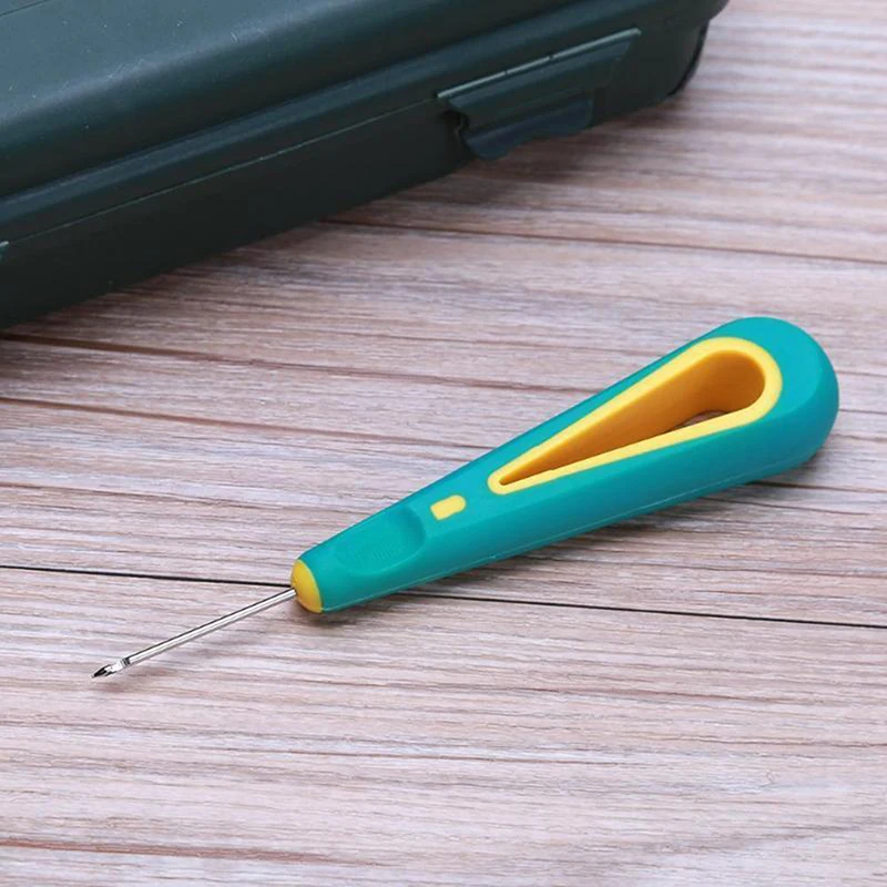 Sewing Crochet Plastics Steel Sticher Sewing Awl For Shoes Repair Sewing Needle Hook Tool Sewing Accessories