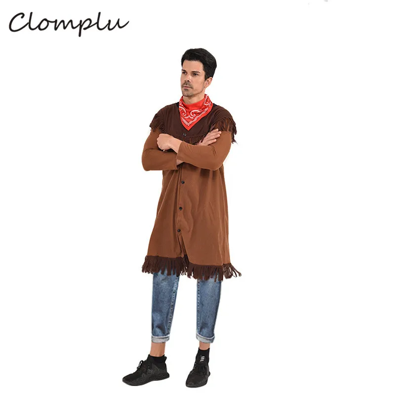 Clomplus ковбойский унисекс косплей Хэллоуин костюмы для женщин мужчины Взрослый