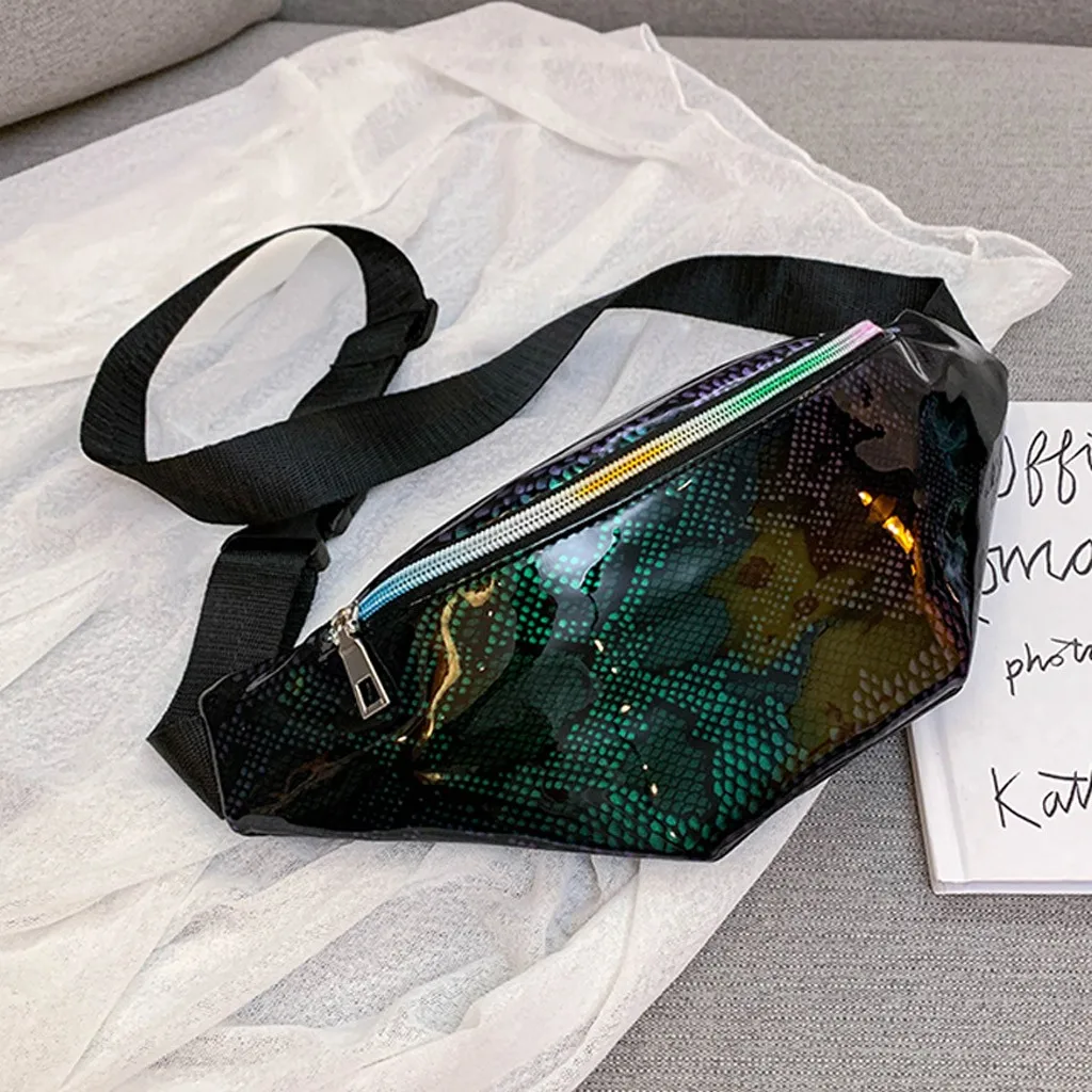 Поясная Сумка женская дизайнерская поясная сумка модный пояс Женская змеиная сумка через плечо на молнии нагрудная сумка поясная сумка