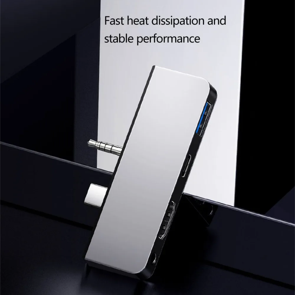 USB C концентратор USB 3,0 HDMI 3,5 мм аудио адаптер для поверхности Go Pro 6 мульти USB-C type C концентратор USB разветвитель