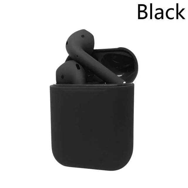 Bluetooth 5,0 гарнитура i12 TWS беспроводные наушники Bluetooth наушники для Android iPhone - Цвет: black