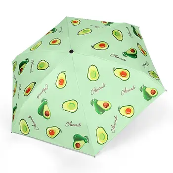 

Fruit Pattern Women Mini Foldable Sun UV Protection Windproof Capsule Umbrella Five-folding Sun/Rain Umbrella For Girls Women