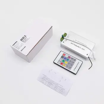 

High Power RGB LED Light Strip Controller 12V-24V - Includes 20 key remote R110 High Power JK082