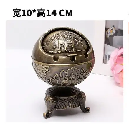 C15 antique metal bronze/copper creative ashtray metal aschenbecher ashtray home cigarette smokeless ashtrays for cigar AT033 - Цвет: C15