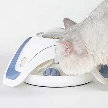 

Cat Automatic Leaking Food Toy Puzzle Interactive Cat Playing Healthy Non-toxic Safe Toy With Rotated Bell Ball