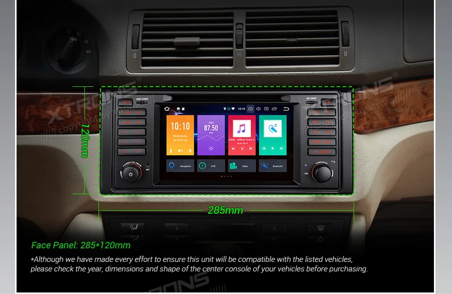 XTRONS 7 ''Android 9,0 Восьмиядерный автомобильный Радио dvd-плеер gps навигация для BMW 7 5 серии 1994-2001 E39 1995-2003 M5 1999-2003