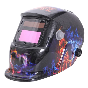 

Electric Face Protection With Optical Visibility Professional Adjustable Welding Helmet Dimming Auto Darkening Solar Power Cap