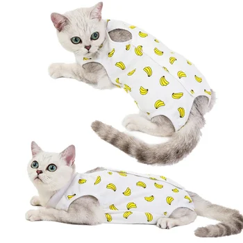 

Pet Breathable Recovery Cloth Cat Dog Medicine Prevent Lick After Surgery Wear Four-legged Weaning Recovery Pet Cat Vest 2020