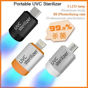

Mini UVC LED UV Sterilizer Sterilization Disinfection Lamp Android Micro USB Sterilizer