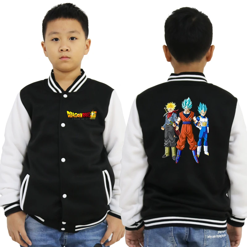 baseball jacket 14 Бейсбольная куртка с принтом «Жемчуг дракона» Спортивный костюм для малышей Детская Повседневная осенне-зимняя одежда для мальчиков и девочек детская одежда топы - Color: baseball jacket 14
