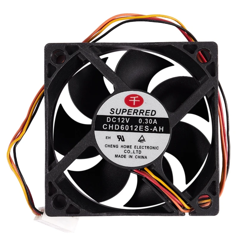 DC 12V 0.3A 60 мм 4 Pin коннектор PC чехол для компьютера вентилятор CHD6012ES-AH | Компьютеры и