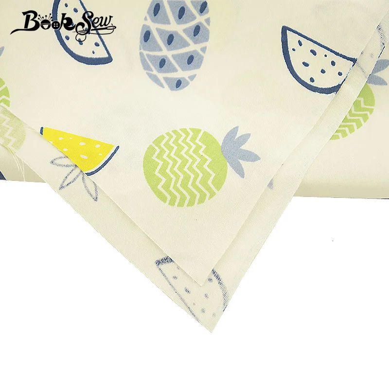 Booksew фруктовая серия DIY Скрапбукинг хлопчатобумажная ткань ананасы Telas лоскутное шитье Материал текстиль сантиметры