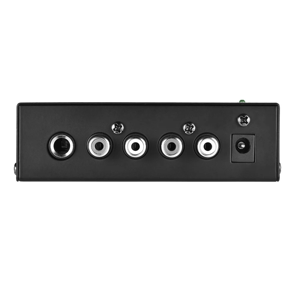 Ультракомпактный Phono предусилитель 2 входа/2 выхода RCA 1/4 дюйма выход ТРС Интерфейс предварительно проигрыватель предусилитель