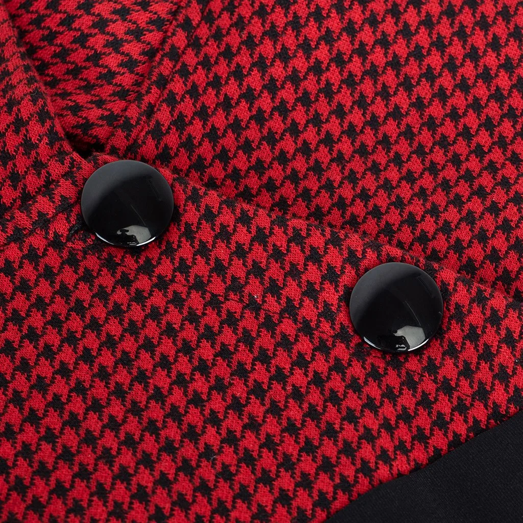 Vestidos ropa mujer, зимнее платье, женское платье с отворотом, рукав 3/4, церковный Алин, цветной блок, для работы, рождественское платье, вечерние, бодикон, официальное