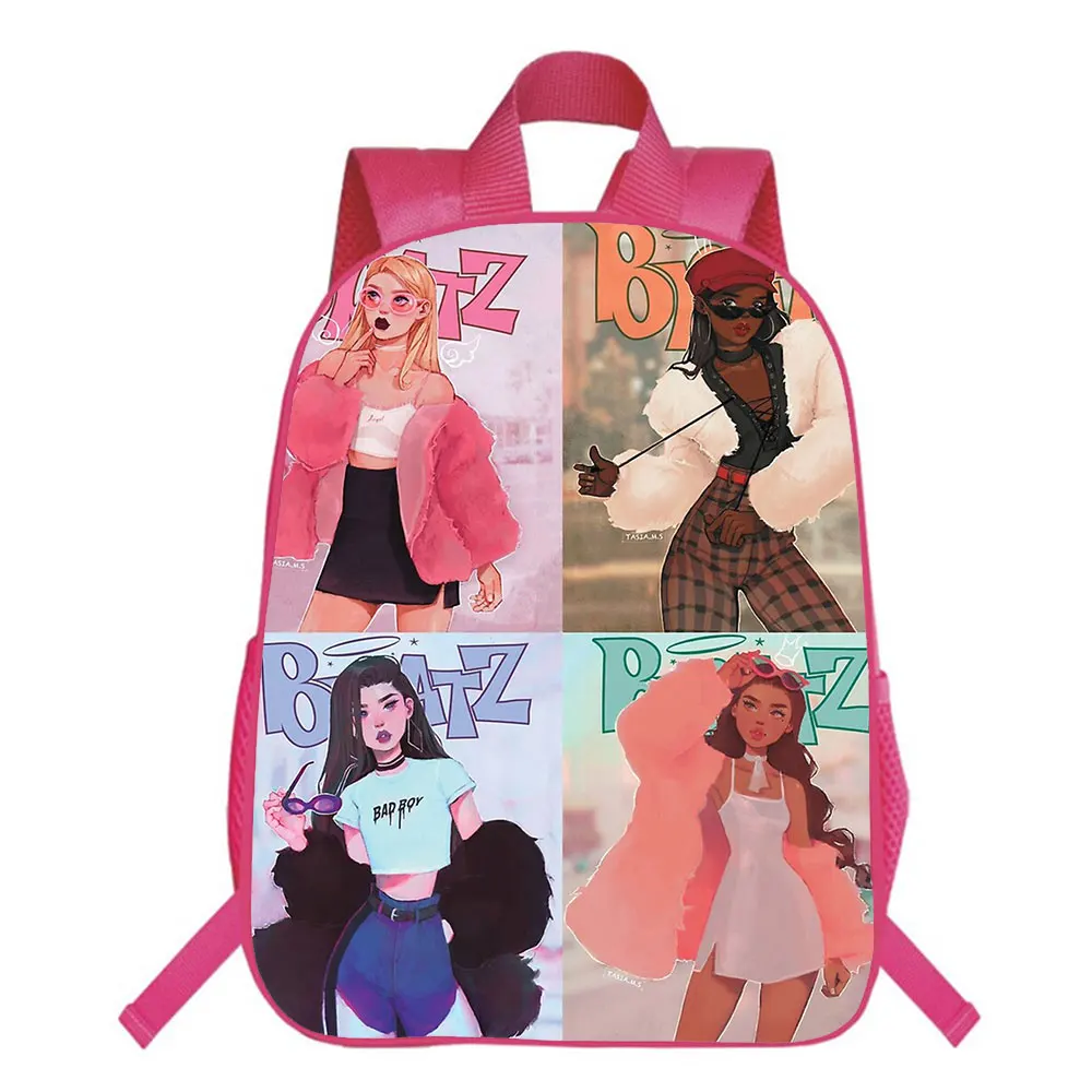 Bratz Backpack Kindergarten Mochila School Bag Teens Anime Storage Bag Travel Bags Children Rucksack 16 Inches
