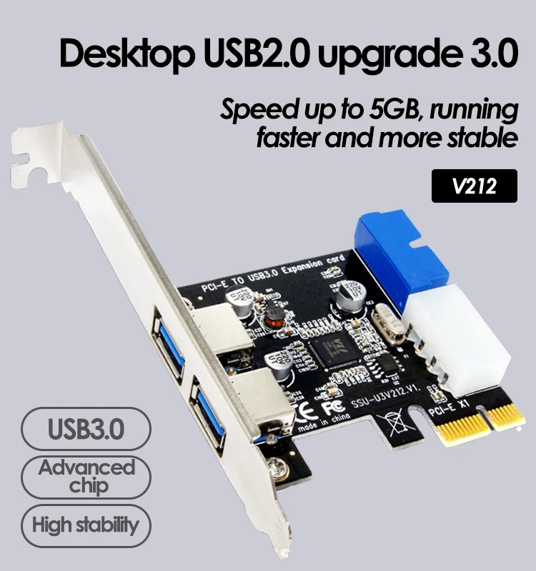 uthai adaptador de interface dupla de alta placa de adicionamento para para componentes de computador