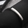 Fashion Korean Style Wristband Black Punk Rubber Silicone Stainless Steel Men Wumen Bracelets Bangles Pulseras Hombre Caucho ► Photo 3/6