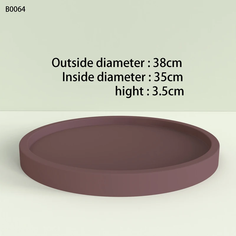 Plateau De Base En Silicone, De Grande Taille, Rond, Moule À Béton, Plaque  Ronde, Béton, Argile Époxy, Plâtre - Argile Moules - AliExpress