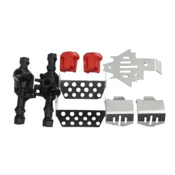 

Suitable for 1/10 Simulation Climbing Car Traxxas TRX4 Upgrade Metal Alloy Car Axle Shell Armor Axle Shell Armor Set