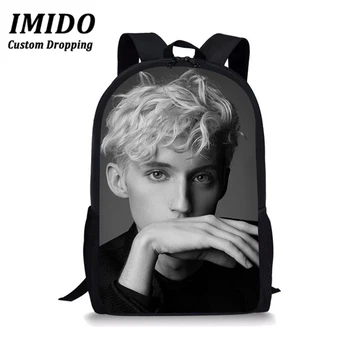 

LALIN Troye Sivan Students School Bag for Girls Teenagers Backpack Travel Package Shopping Shoulder Bag Women Bag Pack Mochila