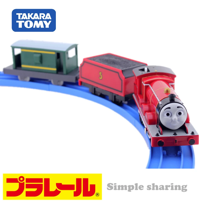 Takara Tomy Pla Rail Plarail Train& Friends TS-05 James Japan железнодорожный поезд моторизованный Электрический локомотив модель игрушки