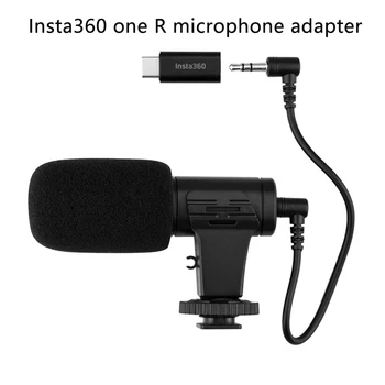

Type-C To 3.5mm Professional Mic Adapter Metal Audio Practical Mini Anti Interference Camera Accessories For Insta 360 ONE R