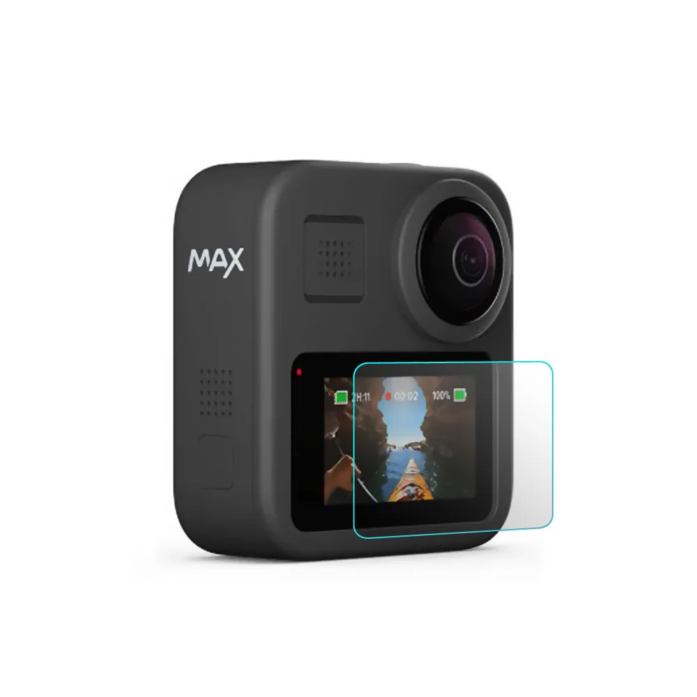 Камера из закаленного стекла Flim для Go Pro Max 360, Спортивная камера для GoPro, аксессуары, защита экрана, 2 упаковки, 19Nov