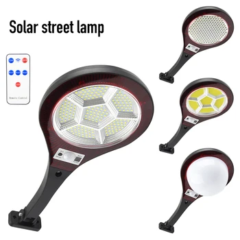 LED 태양광 램프 태양광 가로등, 야외 방수 PIR 모션 센서, 원격 제어 벽 조명, 집 정원 도로 스포트라이트