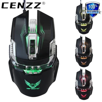 

100% New spot Ergonomic design 7 buttons suitable for game lovers 4 adjustable DPI options Cool LED variable light effect mouse