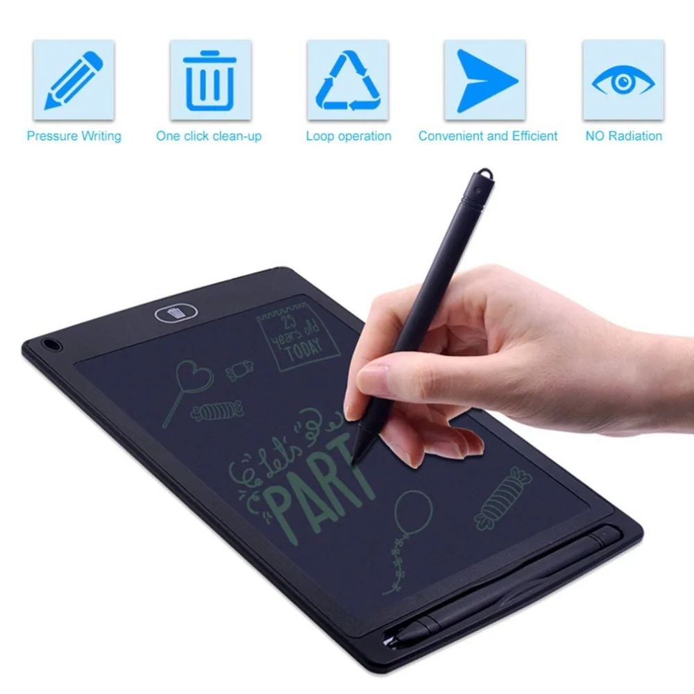 

8.5" LCD Writing Tablet Digital Graphics Electronic Notepad Handwriting Drawing Writing Board with Stylus Pen Gifts for Kid