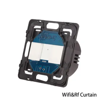 

Bingoelec EU Standard WIFI Curtain Switch Part Smart Home Automation Wireless Remote curtain Switch Part For Rf433,No Glass Pane